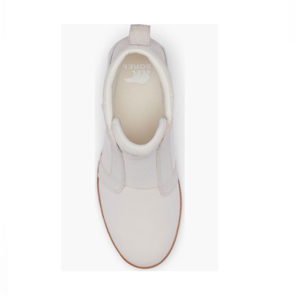 Sorel Out & About Pull On Wedge Booties Sea Salt White & Gum 2 Women’s Size 8.5 - Picture 5 of 13